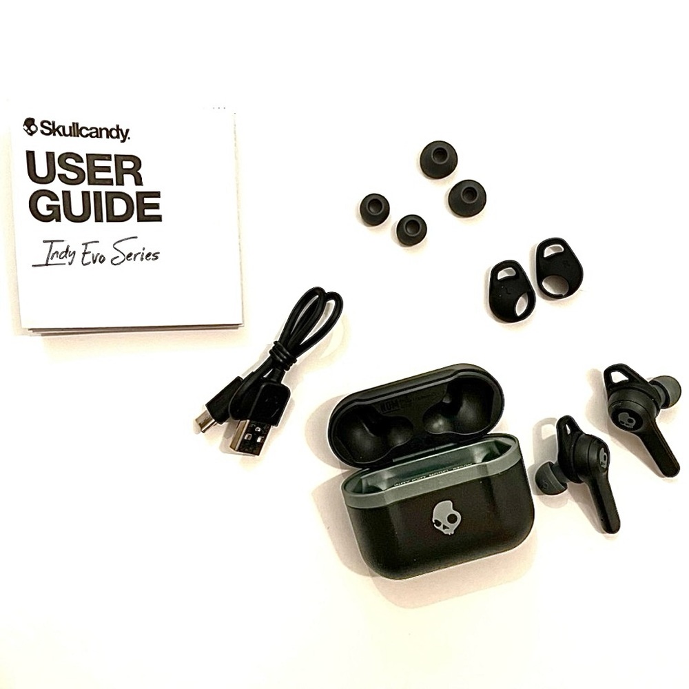 Skullcandy Indy Evo True Wireless Bluetooth Earbuds Black NEW - Picture 2 of 4